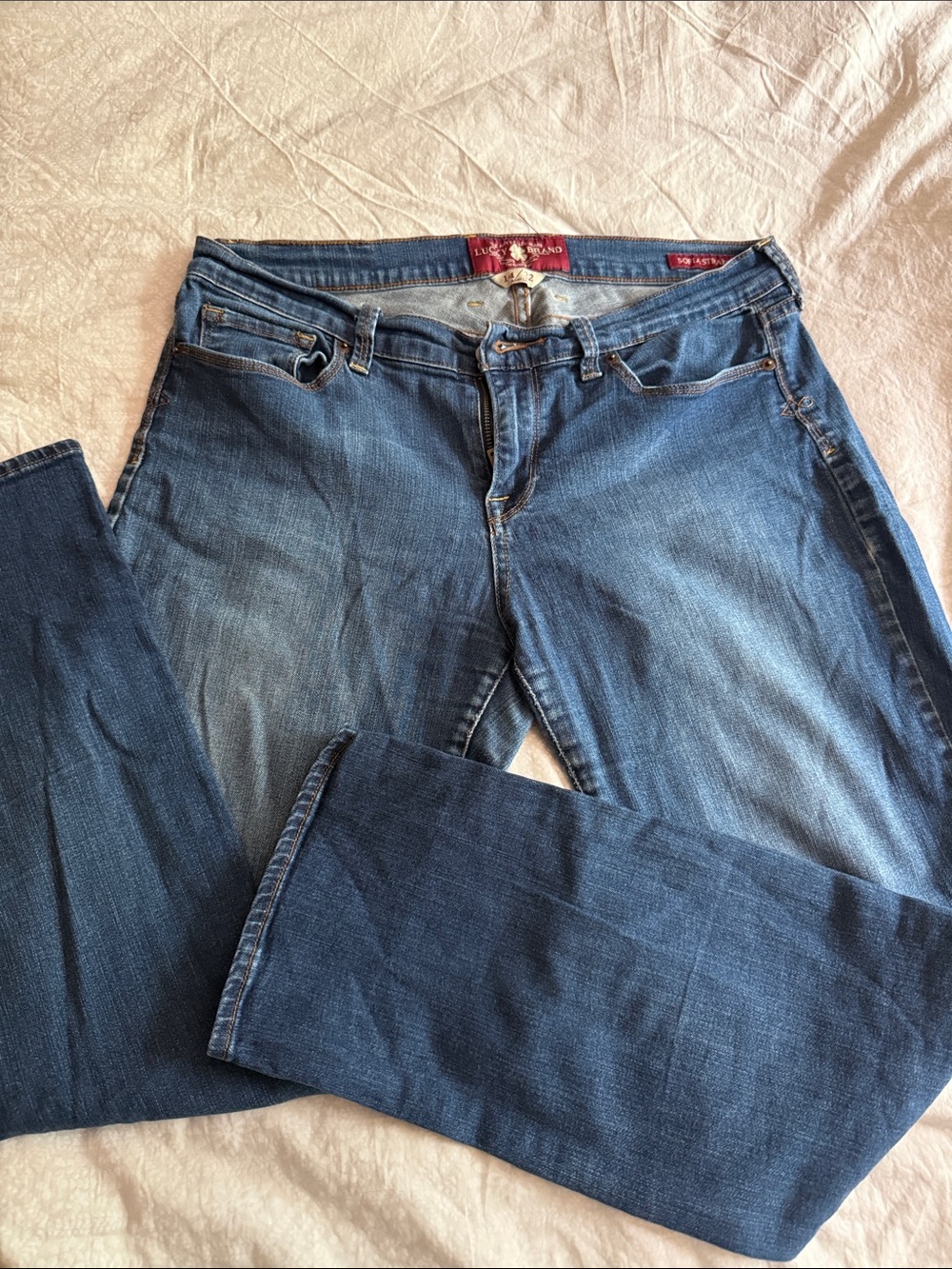 Lucky Brand Women's Sofia Straight Blue Denim